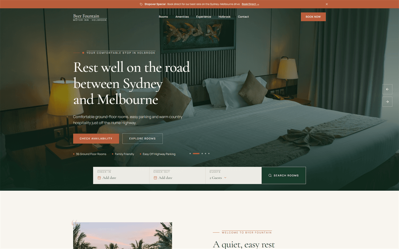 Byer Fountain Motor Inn — screenshot