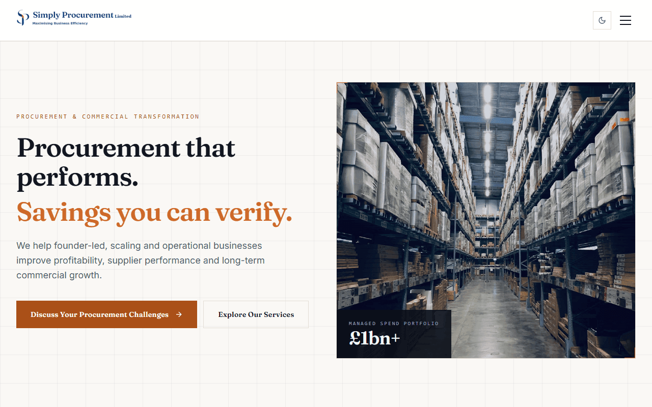 Simply Procurement — screenshot
